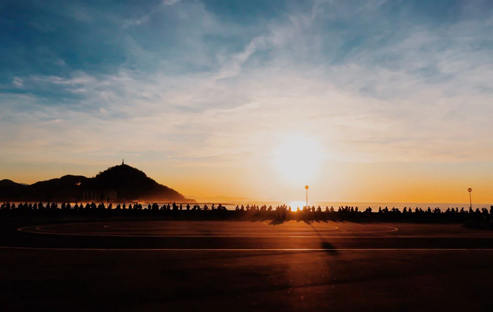 Sunsets on Zurriola beach - Donostia